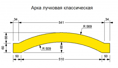 Арка лучковая. Пролет 510мм.PNG